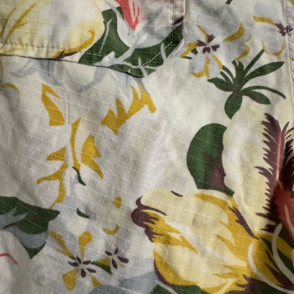 Lucky Brand Tropical Floral Print Capri Cargo Pants, Sz 12 - Picture 9 of 16